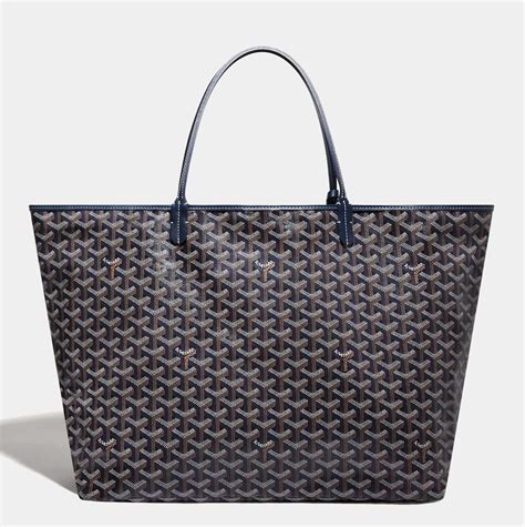 goyard blue tote price|navy blue goyard tote.